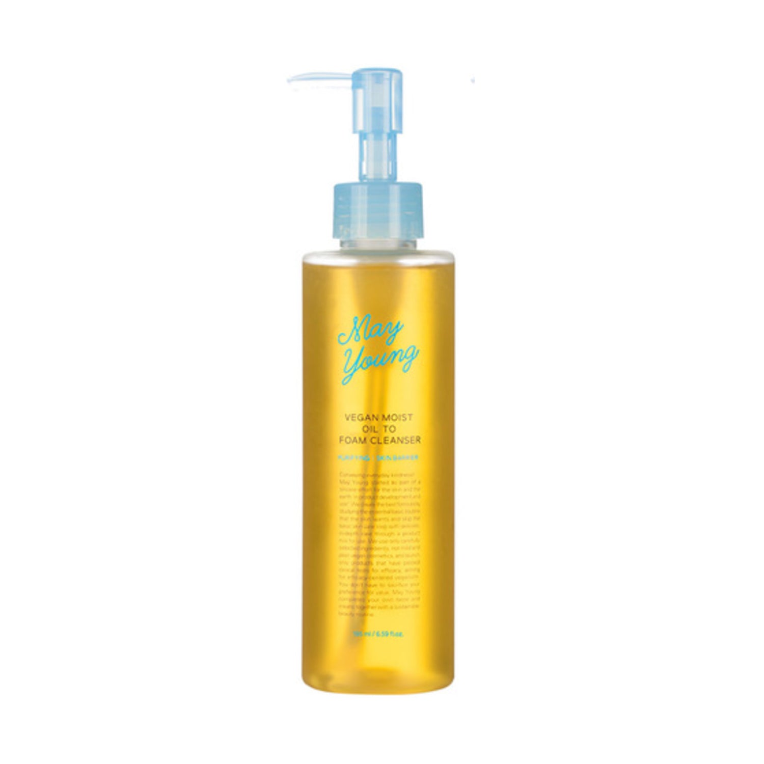 May Young Vegan Moist Oil To Foam Cleanser 195ml