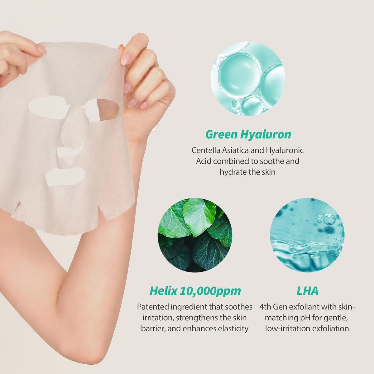 Leche Touch LHA HYALURON MASK DIARIA SOATHING 330G X 30 Hojas