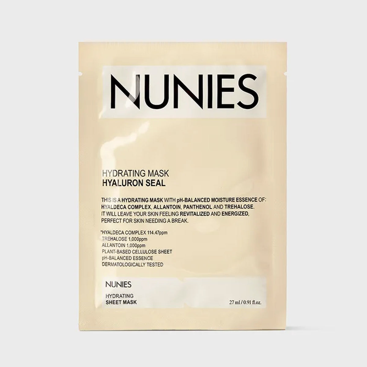 NUNIES Hydrating Mask Hyaluron Seal 5 Sheets