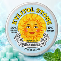 XYLITOL STONE Zipper Bag Peppermint Booster 70g