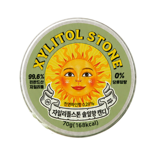 XYLITOL STONE Tin Case Pine Tree 70g