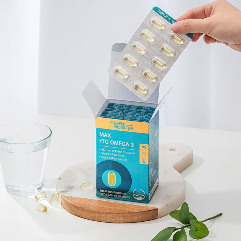 Green Monster Max RTG Omega3 670mg, 60 cápsulas (renovación)