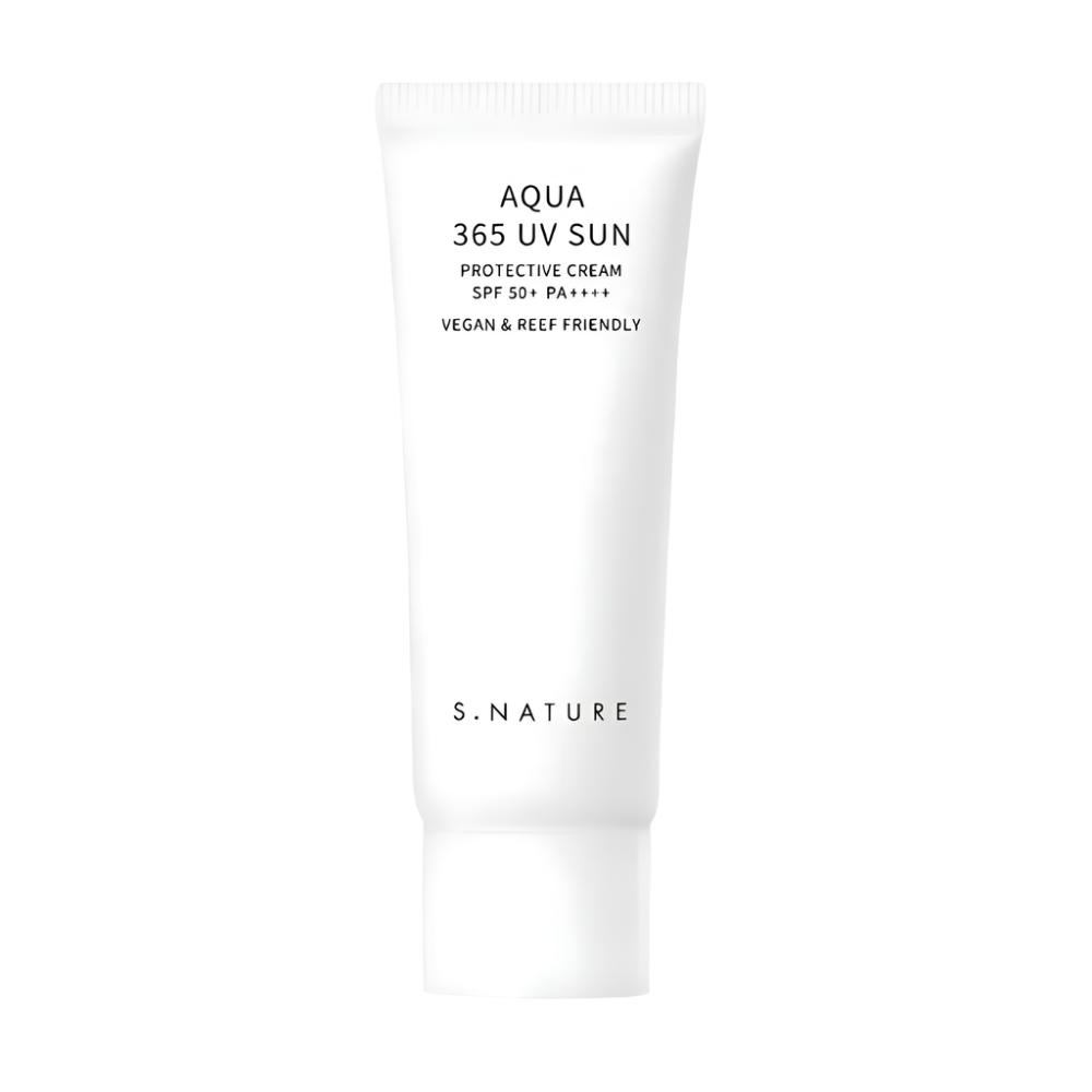 S.Nature Aqua 365 UV Sun Protective Cream 40ml SPF50+PA ++++ Vegano y arrecifes amigables con