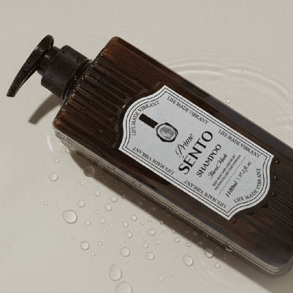 SENTO Prime 120,000PPM Brewer’s Yeast Anti-Hair Loss Protein Scalp Care Volume Shampoo (Floral Musk Scent) - 1,100ml