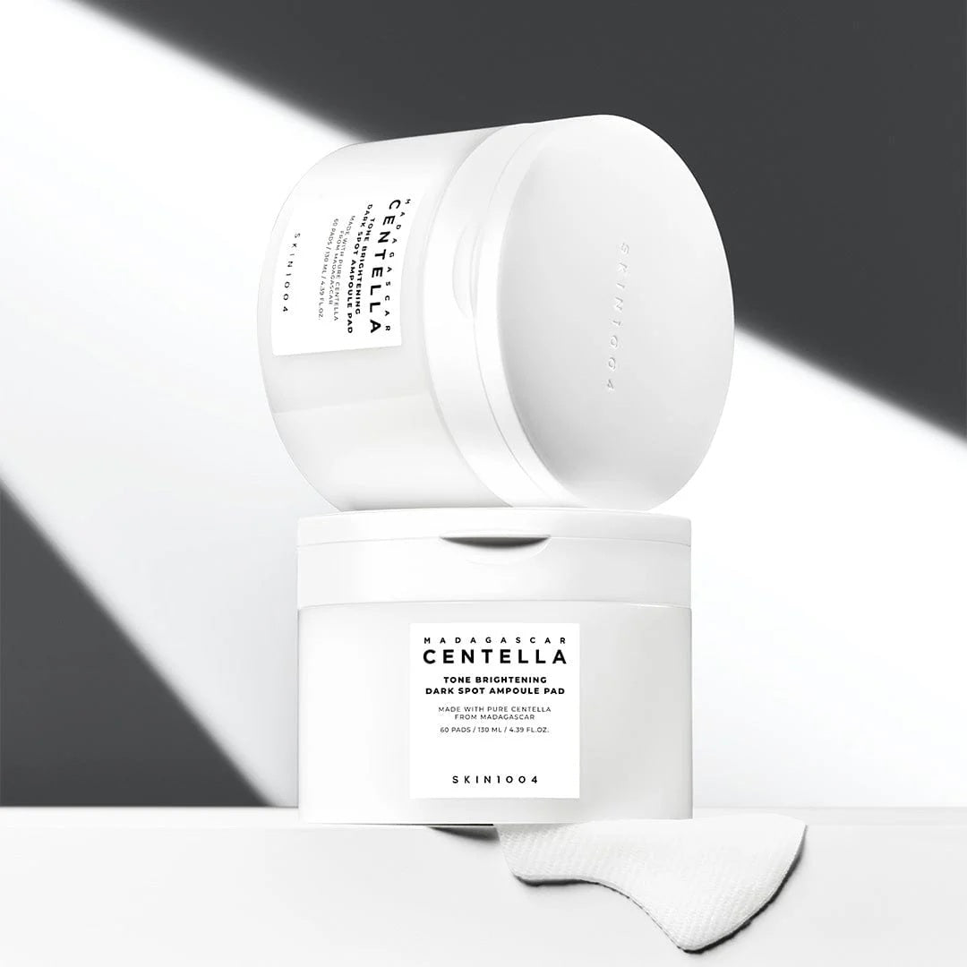 1+1 SKIN1004 Madagascar Centella Tone Brightening Dark Spot Ampoule Pads 130ml 60ea