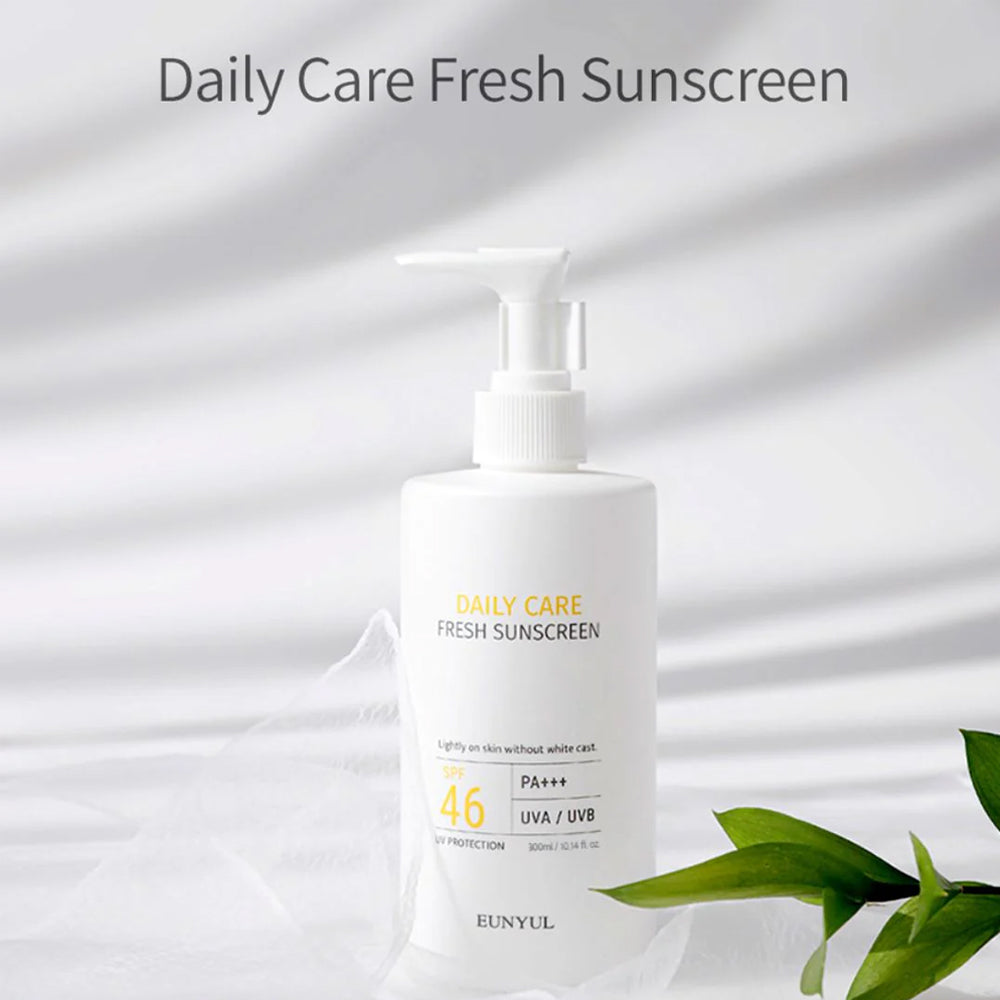 (NEWK) EUNYUL Daily Care Fresh Sunscreen Pump Version 300ml - DODOSKIN