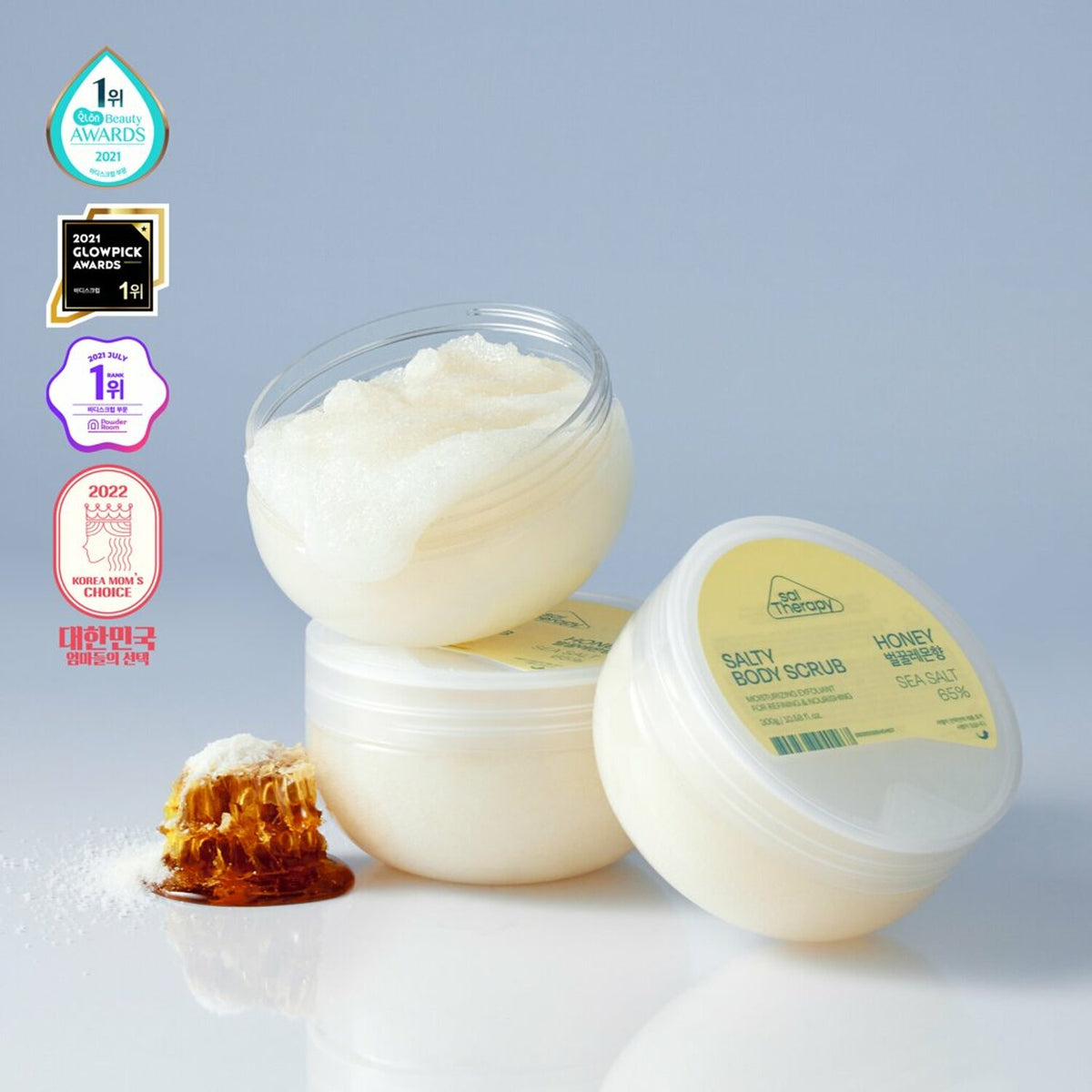 SalTherapy Salty Body Scrub 300g - Exfoliating scrub with sea salt for silky smooth skin.