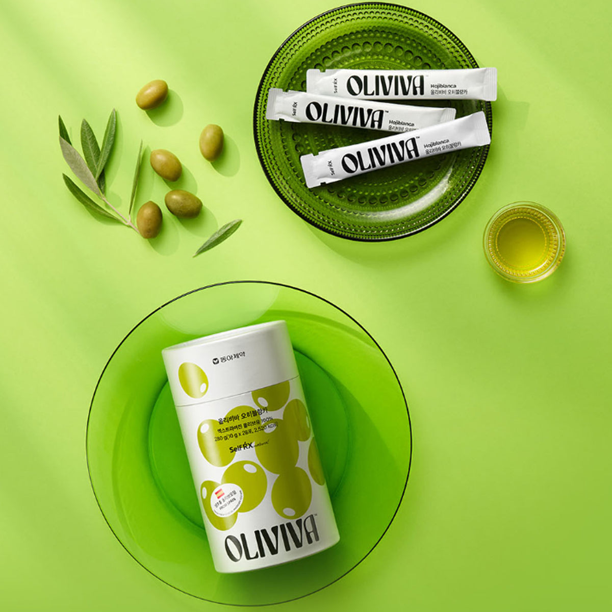SelfRX Oliviva Hojiblanca Extra Virgin Olive Oil (10g x 28 Packets)