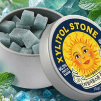 XYLITOL STONE Tin Case Sleepiness Candy 70g