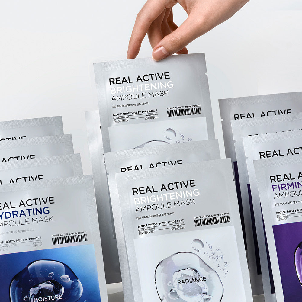 Snp Real Active Brightening Ampoule Mask Sheet 10ea