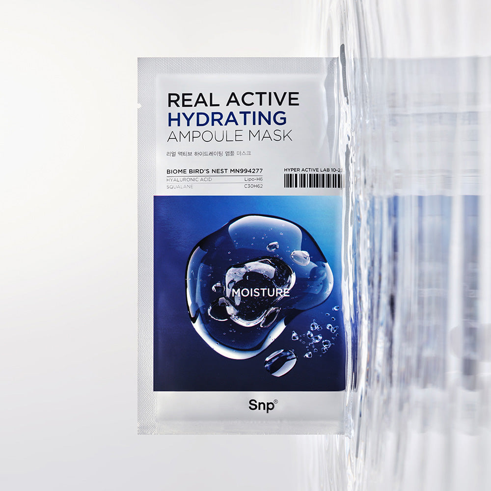 Snp Real Active Hydrating Ampoule Mask Sheet 10ea