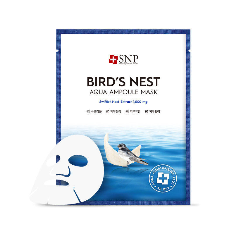 Snp Bird's Nest Aqua Ampoule Mask 25ml x 10ea