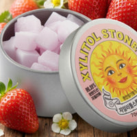 XYLITOL STONE Tin Case Strawberry 70g
