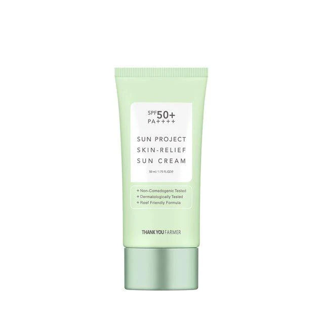 THANK YOU FARMER Sun Project Skin Relief Sun Cream SPF50+ PA++++ 50ml