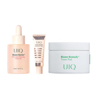 UIQ Biome Barrier PHA Glow Refining Ampoule 30ml + Remedy Toner Pad 70 Sheets + Panthensive Cream 10ml