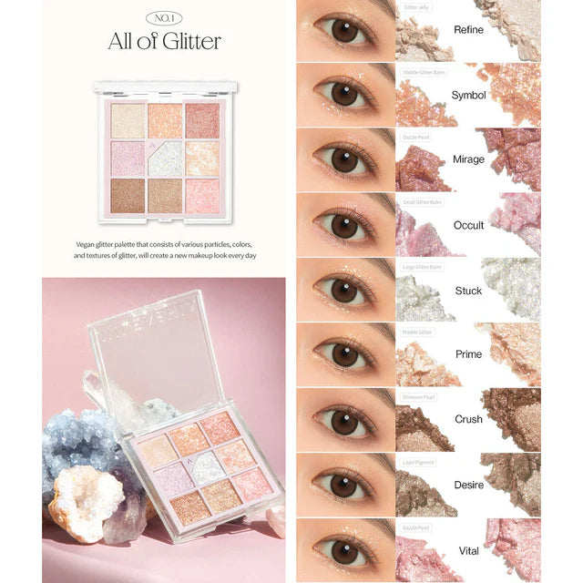 Unleashia Glitterpedia Eye Palette 6.6g 7 color