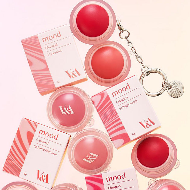 V&A Beauty Mood Glow Pot Lip & Cheek 6g 4 colors