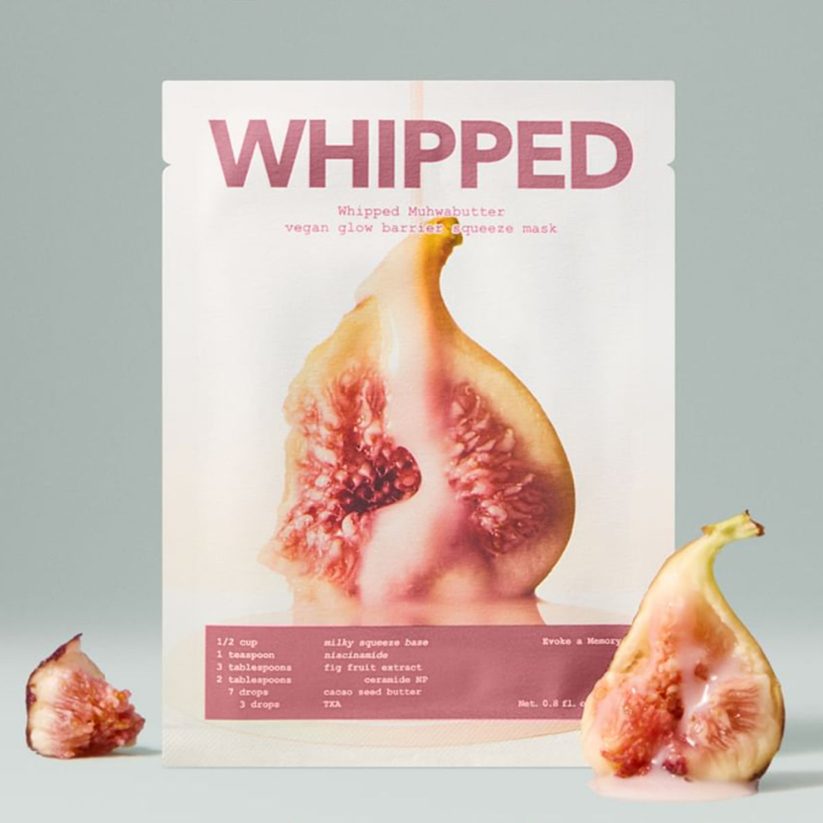 WHIPPED Muhwabutter Vegan Glow Barrier Squeeze Mask 6 sheets