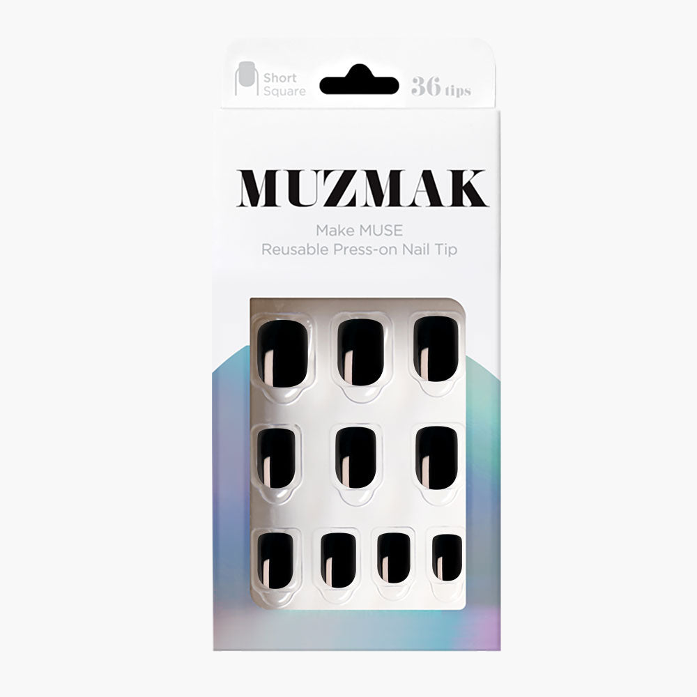 Puntas de uñas muzmak 36pcs #grunge oso (cuadrado corto)