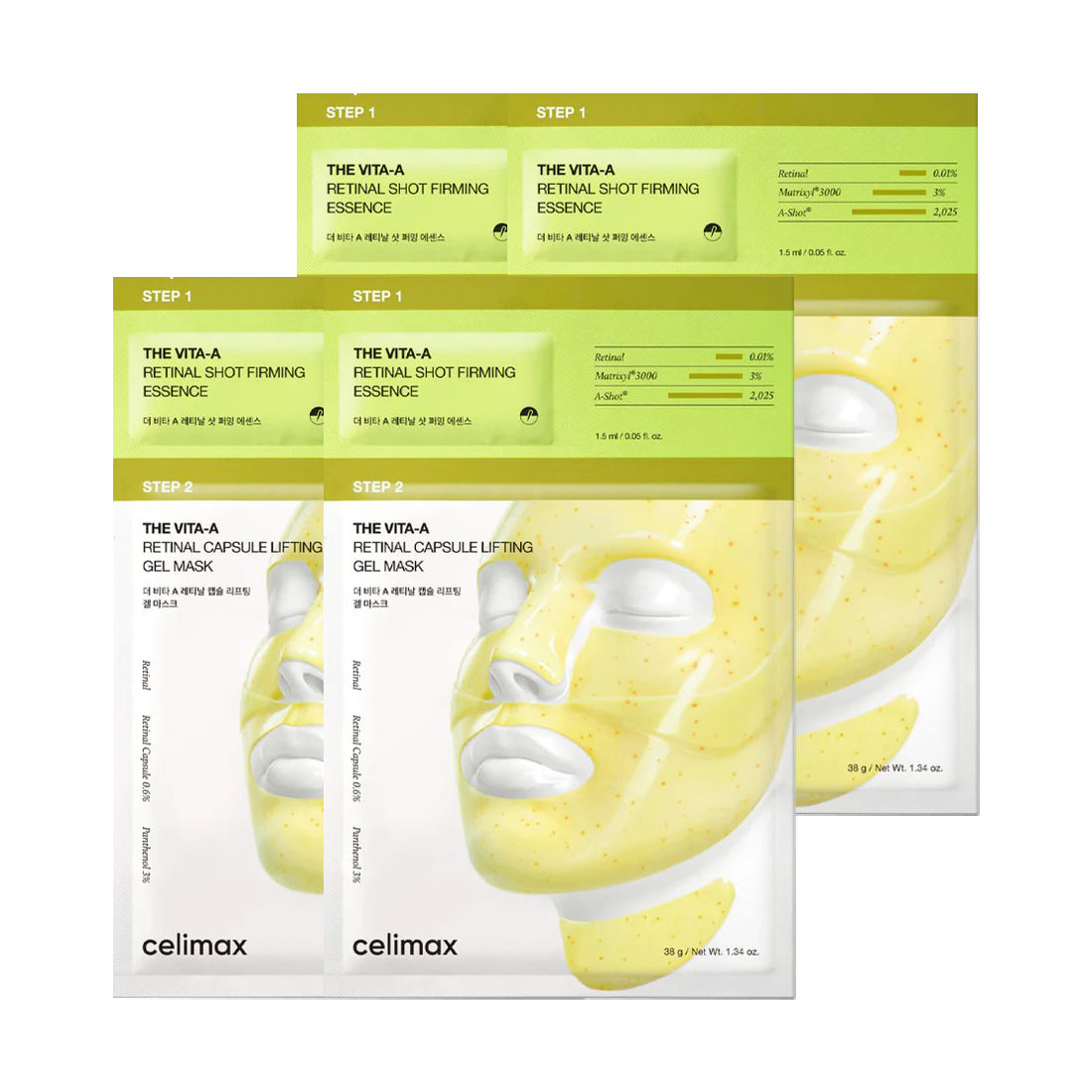 celimax Retinal Two-Step Gel Mask 15ml 4ea