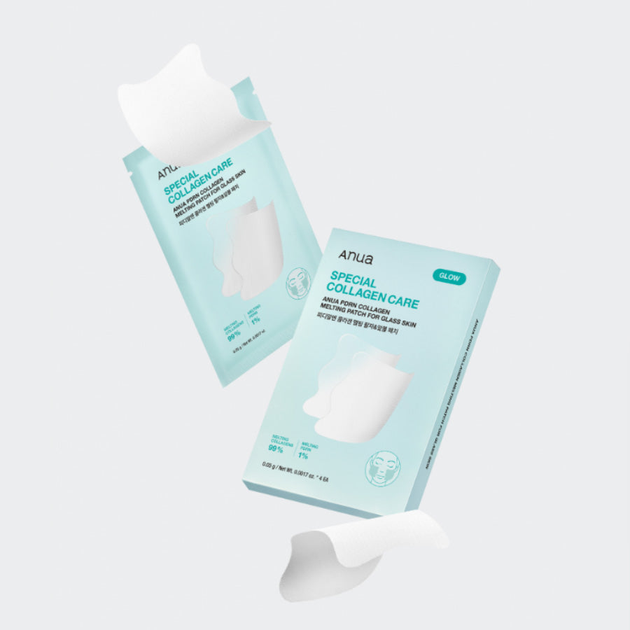 Anua PDRN Collagen Melting Nasolabial Fold, Cheek, Neck, and Wrinkle Patch Set of 4 Patches, 4 Pack