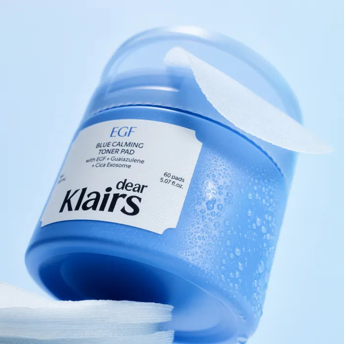 Querido, Klairs EGF Almohadilla de tóner calmante azul 150 ml (60 almohadillas)