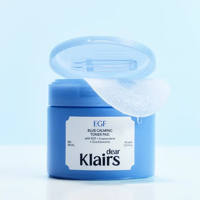 Querido, Klairs EGF Almohadilla de tóner calmante azul 150 ml (60 almohadillas)