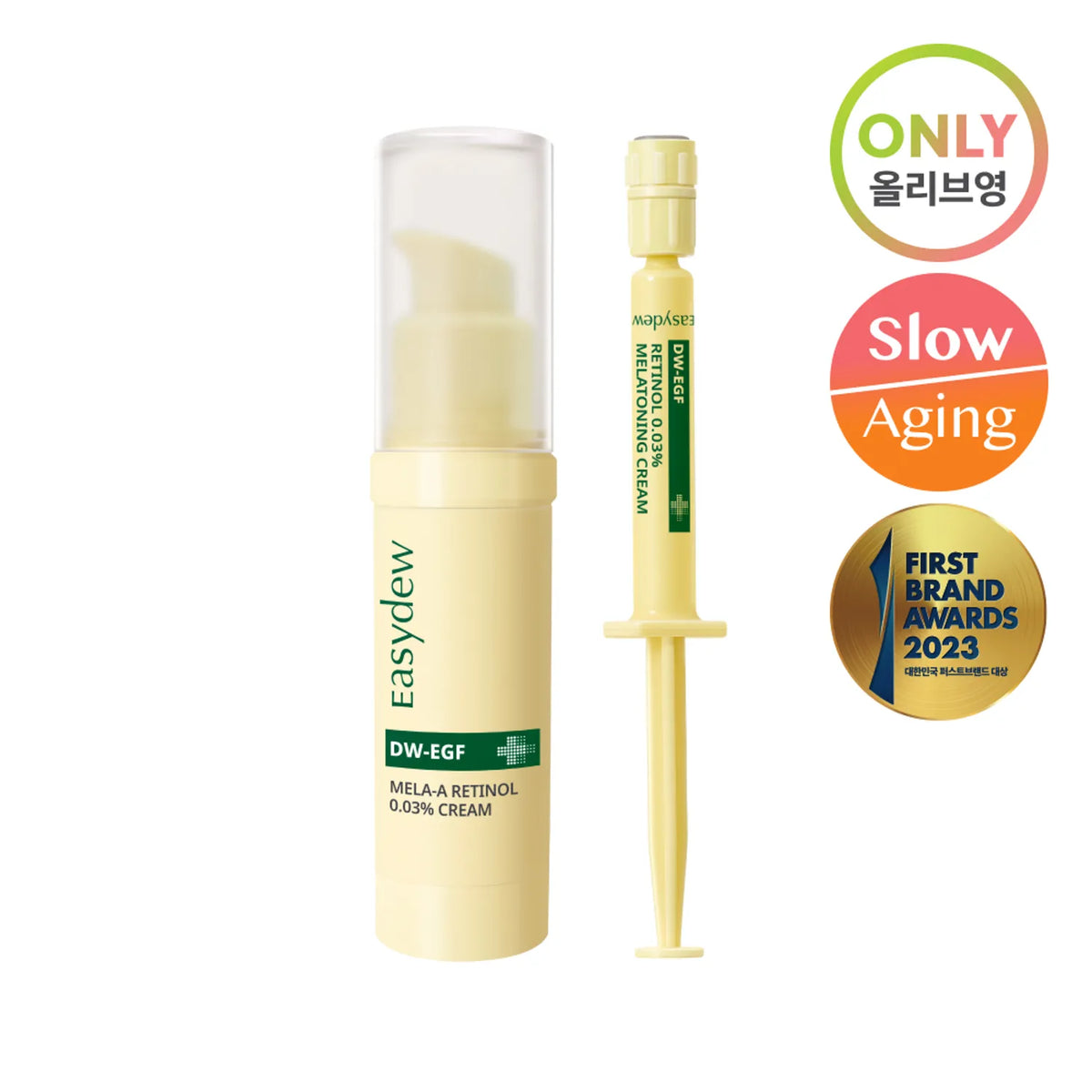 easydew DW-EGF Mela-A Retinol 0.03% Cream 10ml Set (+1ml)