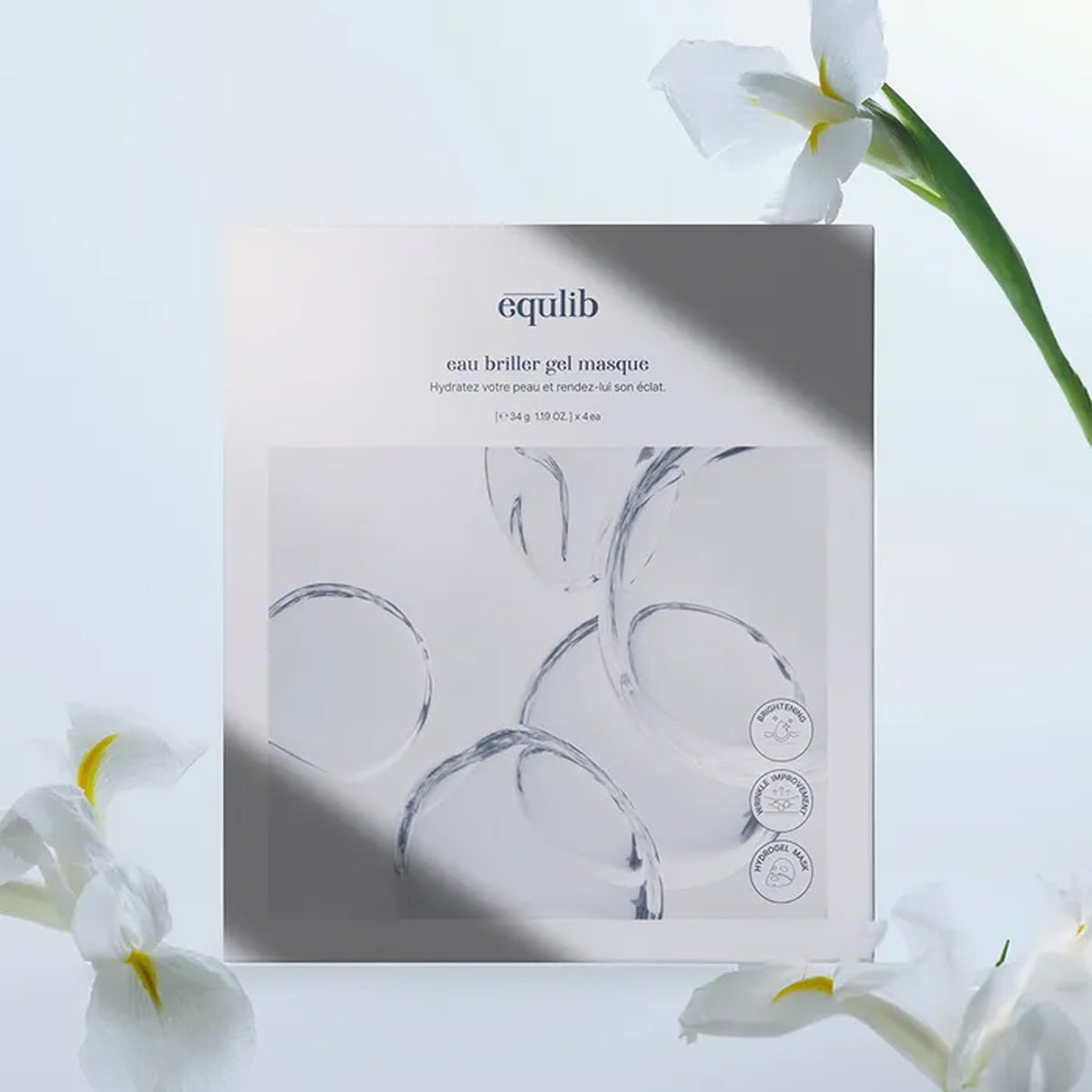 equlib Eau Briller Gel Mask 1 Box (34g × 4 sheets)