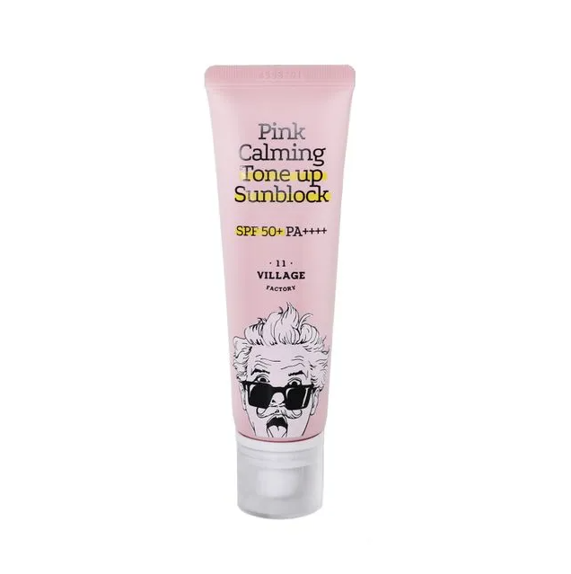 VILLAGE 11 FACTORY Pink Calming Tone Up Sunblock 50ml SPF50+ PA++++