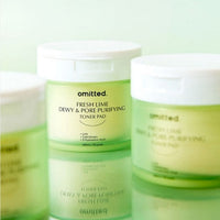 omitted Fresh Lime Dewy & Pore Purifying Toner Pad 160ml (70pads)