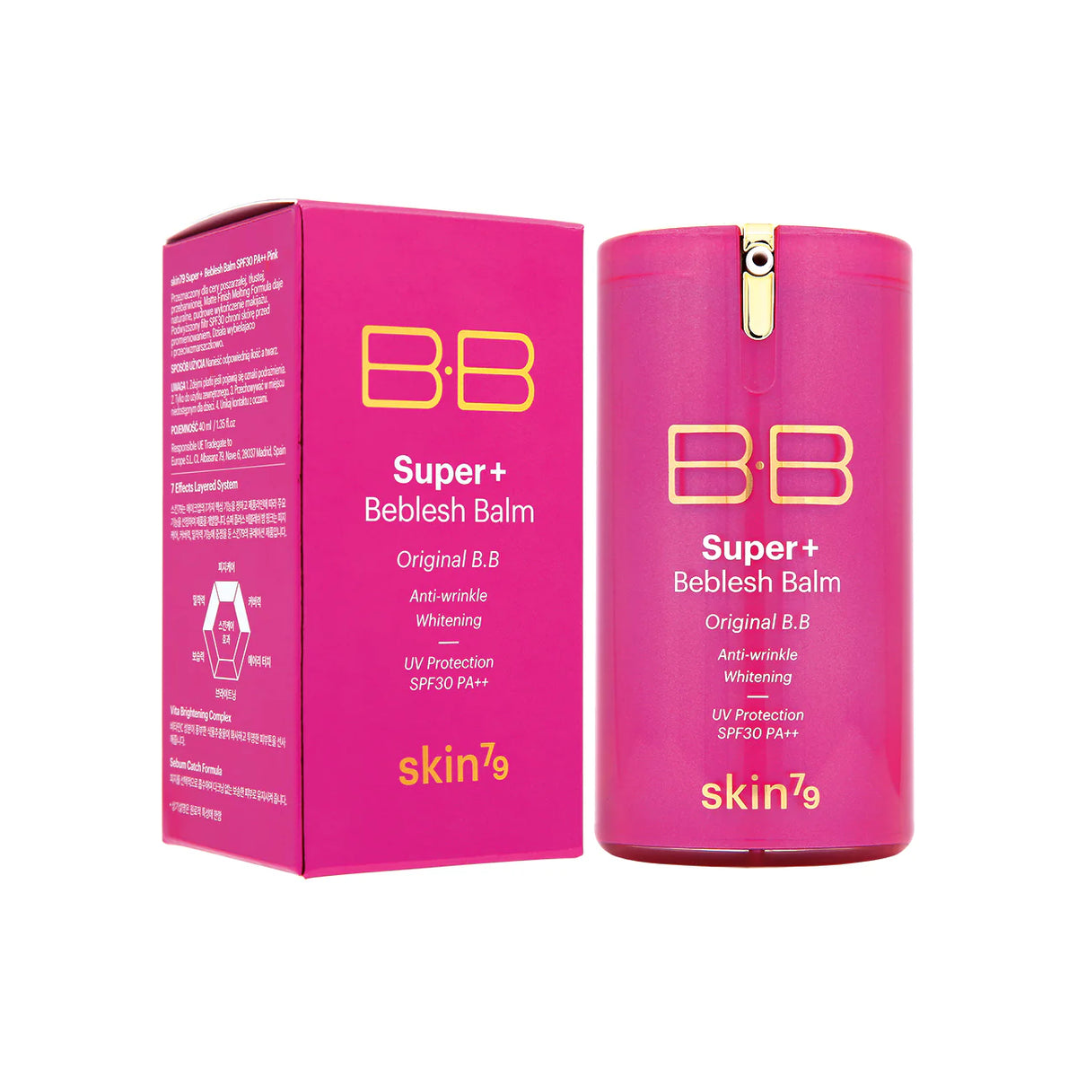 skin79 Super+ Beblesh Balm SPF30 PA++ 40ml #Pink - DODOSKIN