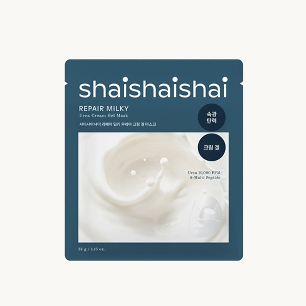 shaishaishai Repair Milky Urea Cream Gel Mask (33g x 4 Sheets)