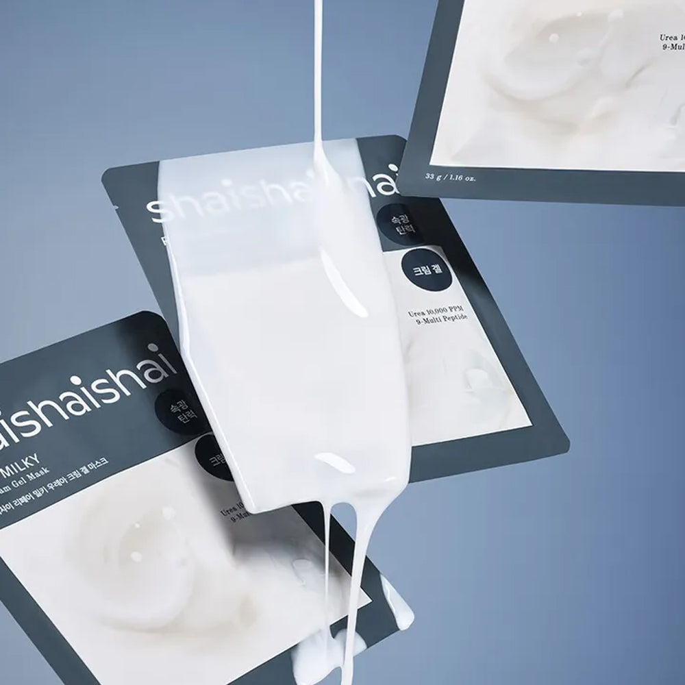shaishaishai Repair Milky Urea Cream Gel Mask (33g x 4 Sheets)