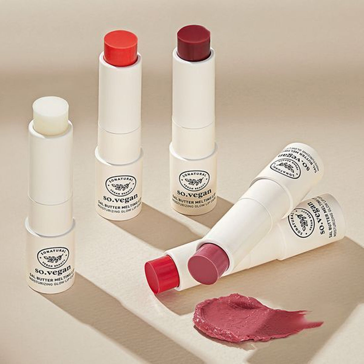 so natural Vegan Sal Butter Melting Lip 5 colors