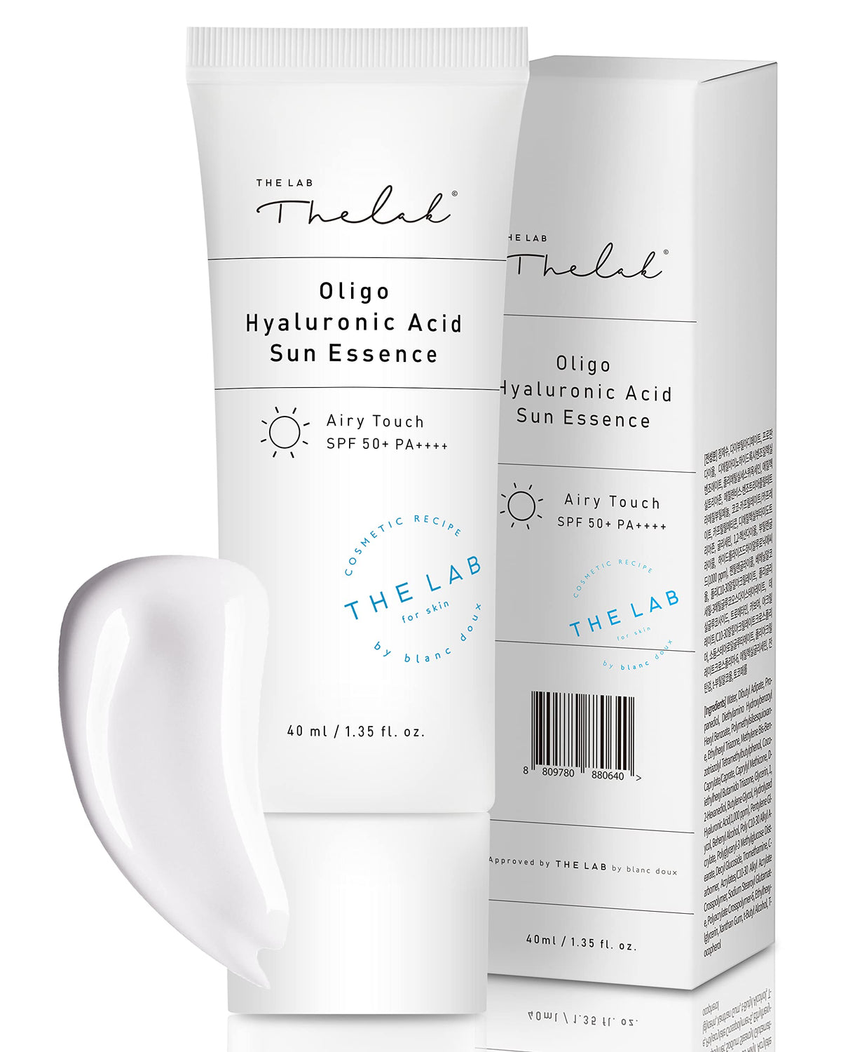 THE LAB by blanc doux Oligo Hyaluronic Acid Sun Essence 40ml SPF50+PA++++ - DODOSKIN