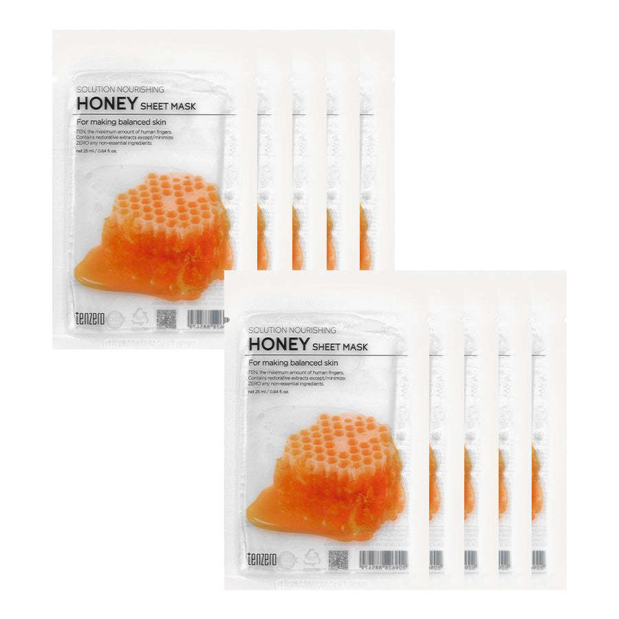 tenzero Solution Nourishing Honey Sheet Mask 25ml 10ea