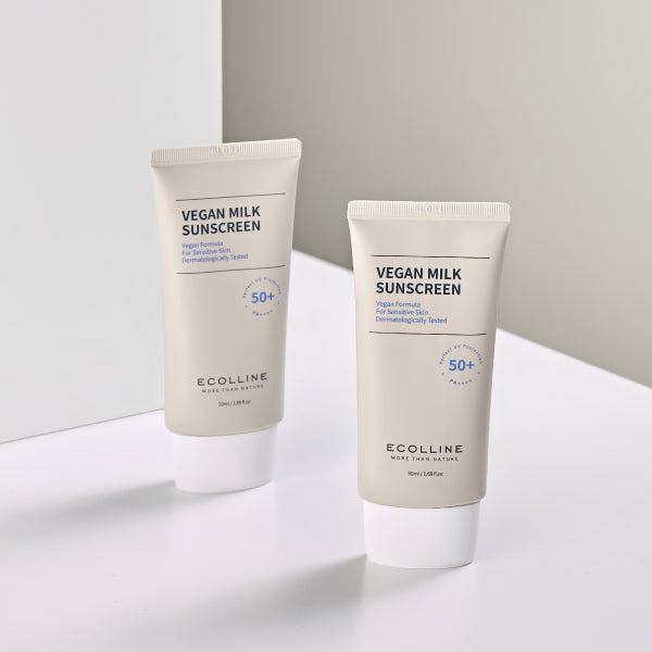 (Matt) ECOLLINE Vegan Milk Sunscreen SPF50+ PA++++ 50ml - DODOSKIN
