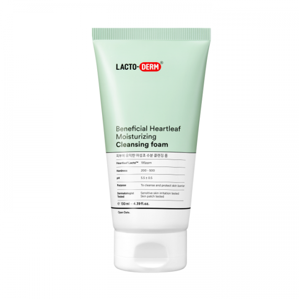 Lactoderm Beneficial Heartleaf Cleansing Foam 130ml