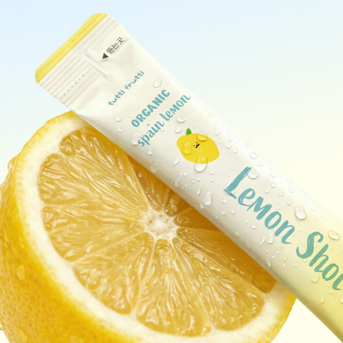 tutti frutti 100% Organic Spain Lemon Juice Sticks 1 Box (20g x 14 Sticks)