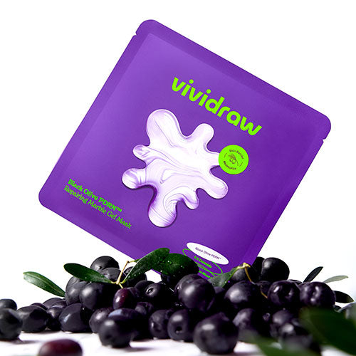 vividraw Black Olive PDRN™ Repairing Marble Gel Mask 4ea