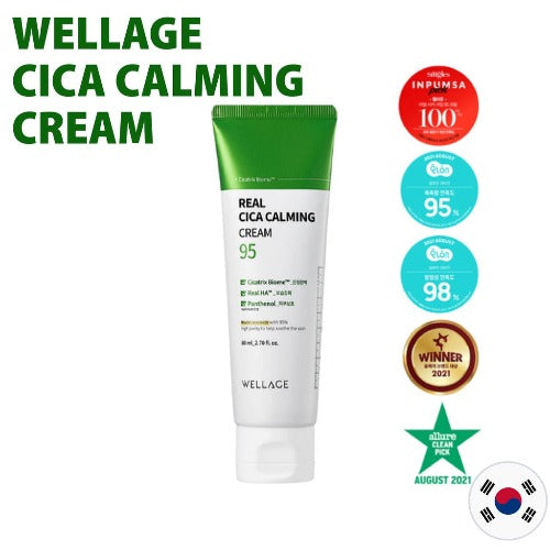 WELLAGE Real Cica Calming 95 Cream 80ml - DODOSKIN
