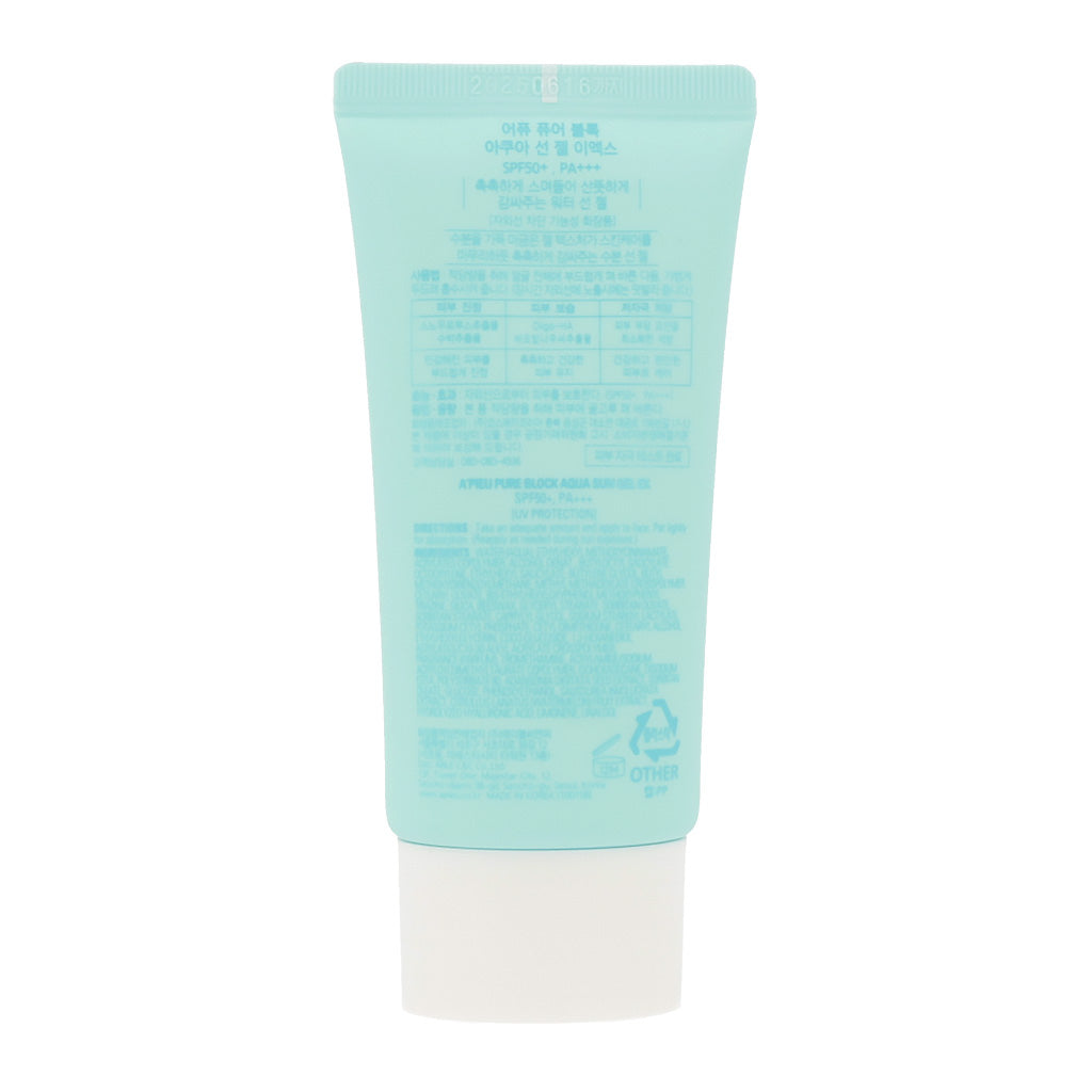A'PIEU Pure Block Aqua Sun Gel SPF50+ PA+++ 50ml - Dodoskin
